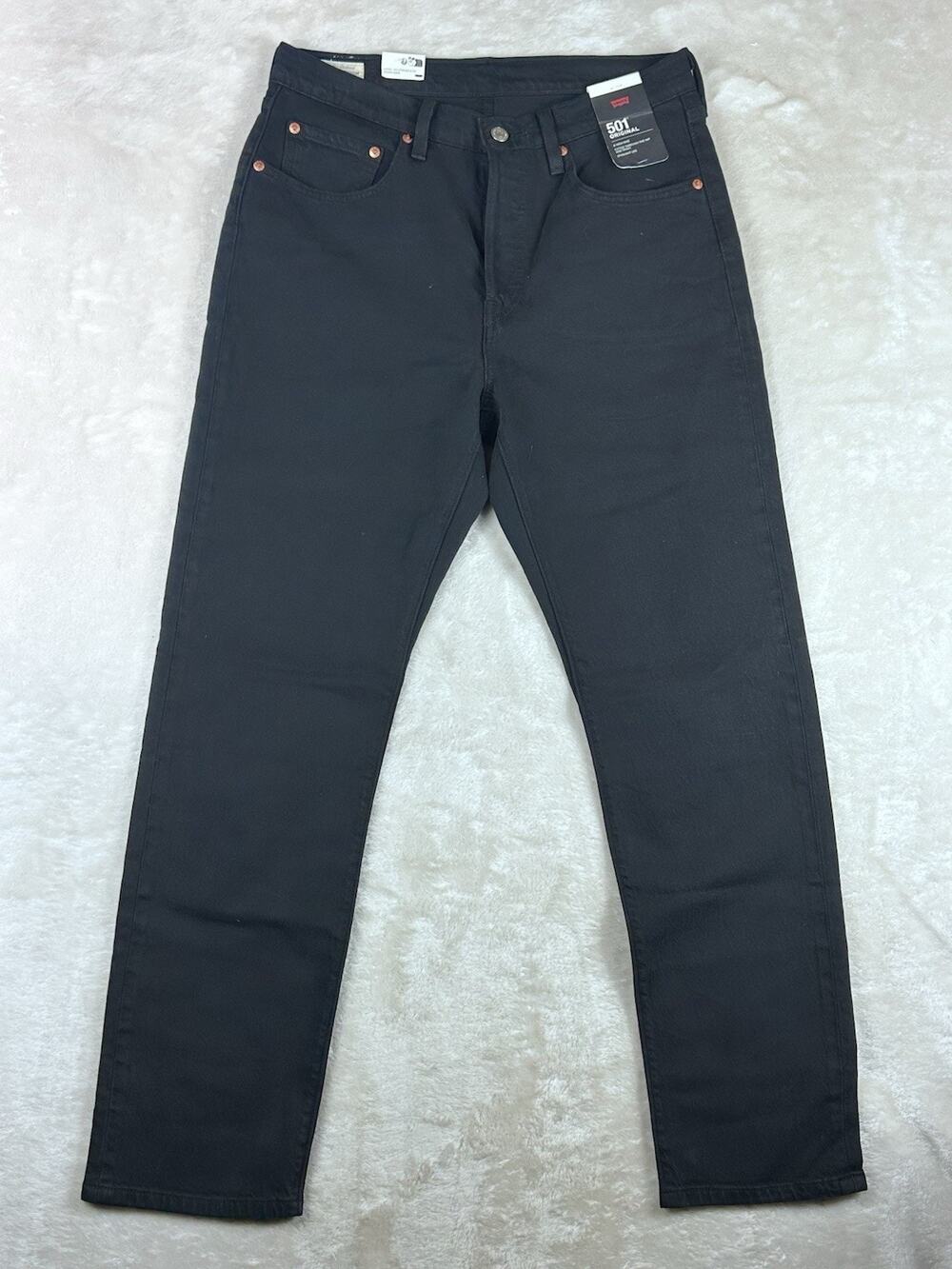 Levi's Premium 501 Jeans Women’s Sz 30x30 Black Original High Rise Big E NWT
